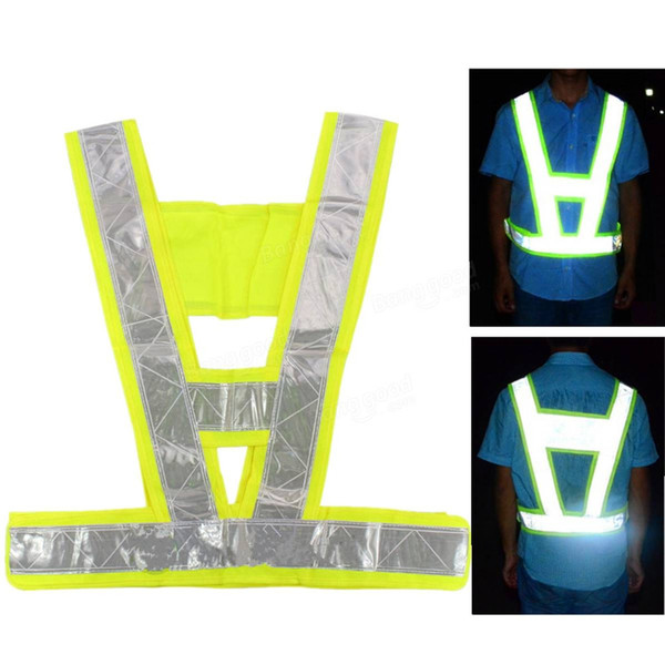 free shipping Security Jacket Safety Vest Warning Traffic Reflective Vest Fluorescent Work Wear Uniforms Motorcycle Cycling Sports Outdoor