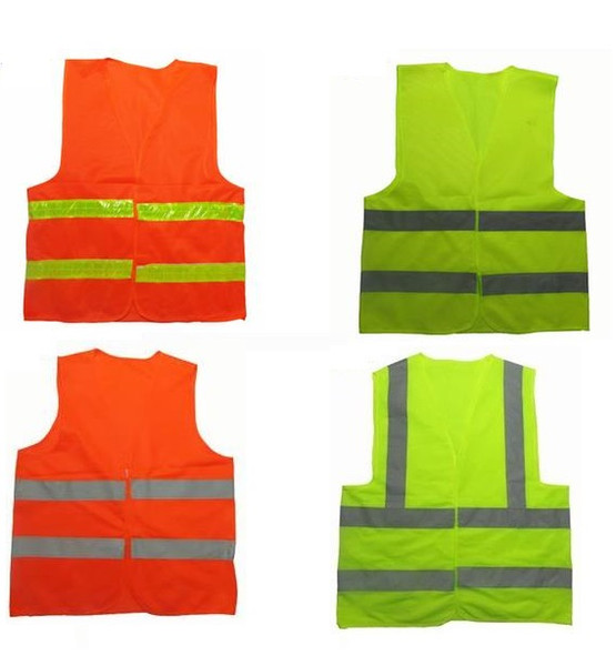 High visibility Reflective Safety Clothing Worker Clean sanitation highway road traffic warning reflective safety vest