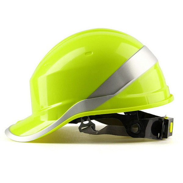 Free print logo Safety Helmet Hard Hat Work Cap ABS Insulation Material With Phosphor Stripe Construction Protect Helmets