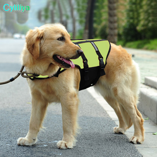 2018 Dog Saver Life Jacket Reflective Pet Preserver Multi-size Aquatic Safety Vest 100pcs/lot