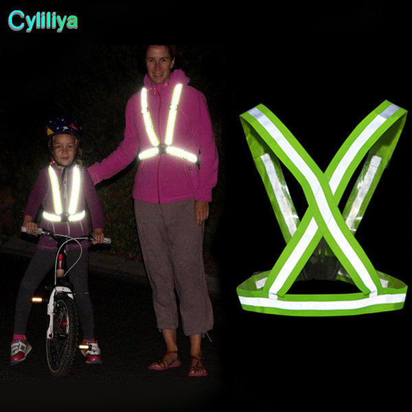 New Safety Clothing Cheap Chaleco Reflectante Reflective 3M Fabric Material Strip Tap Band Vest Jacket Sports Outdoor Gear