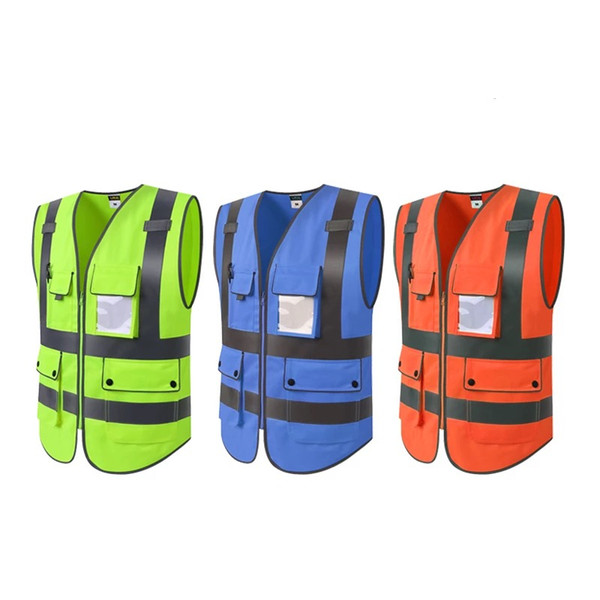 High Quality High Visibility Reflective Vest Working Clothes Motorcycle Cycling Sports Outdoor Reflective Safety Clothing #039