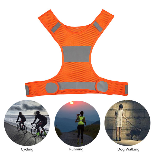 Outdoor Running Reflective Vest Cycling Vest Ciclismo Lightweight Safety Fishing Vest Sports Gear for Women Men Jogging Walking