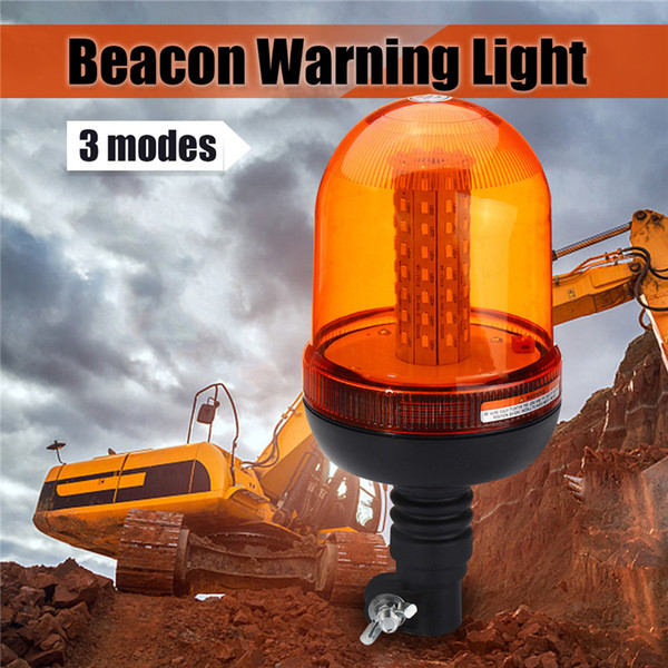 12V-24V 80 LED Car Flashing Strobe Lamp Beacon Emergency Warning Light Amber Lamp Traffic Light Roadway Safety