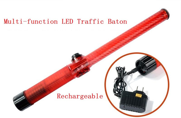 Rechargeable Style Outdoor Waterproof Safety LED Traffic Baton Signal Warning Flashing Wand ref baton