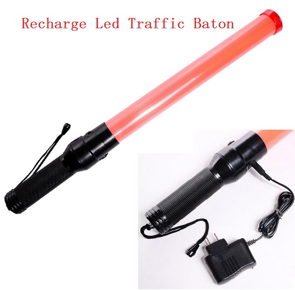 54cm Rechargeable Style LED Traffic Baton Glo-sticks