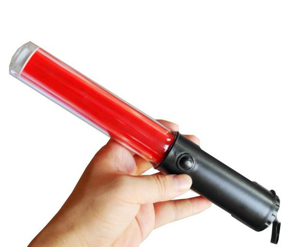 Outdoor Safety Many functional LED Traffic flashlight baton 26cm length magnet at the bottom