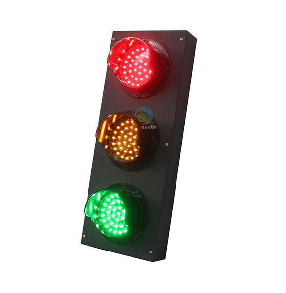 Shenzhen manufacturer parking lots traffic light mini 100mm traffic lights for school teaching led light