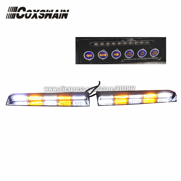 High brightness LED dash lights, LED visor light, interior lightbar emergency warning light, windshield light
