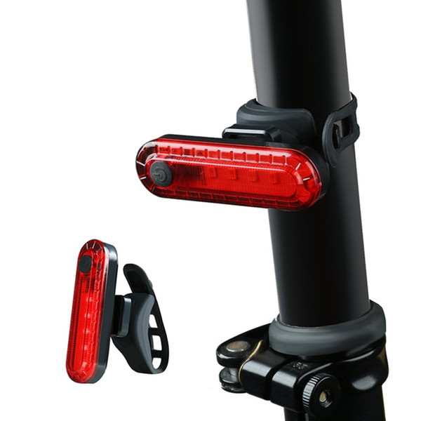 Mountain Bike MTB Riding Equipment USB Rechargeable Bicycle Tail Light Night Light Signal Red Safety Warning Lamp