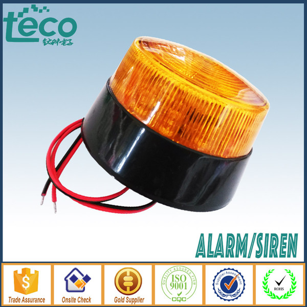 1Pcs 12v Led Warming Light Flash Siren Piezo Strobe Emergency Light lights in Red/ Blue/ Orange TSL-77