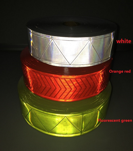 5cm*50m High visibility PVC reflective warning tape sewing for clothing