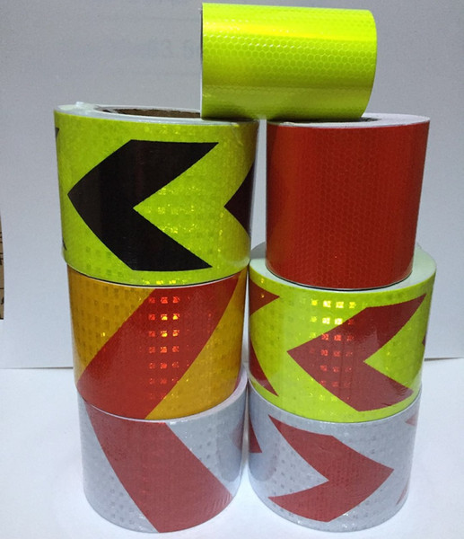10CM*1M Self-adhesive Arrow/Twill Reflective Warning PVC Tape