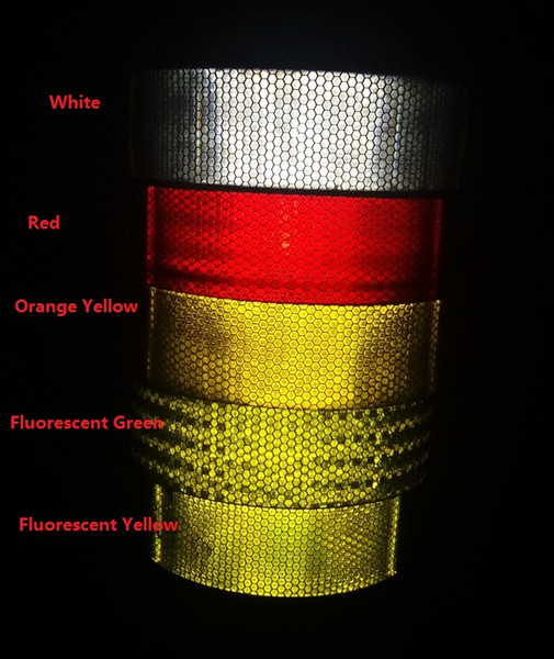 PVC Self-adhesive Reflective Traffic Signal Truck Oil Patch And Industral Reflective Warning Stickers 50M*30 Rolls