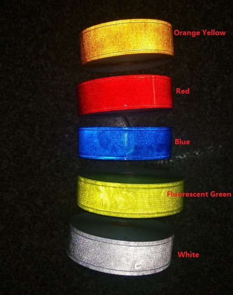 5cm*50m tiny star PVC reflective warning tape sewing for clothing