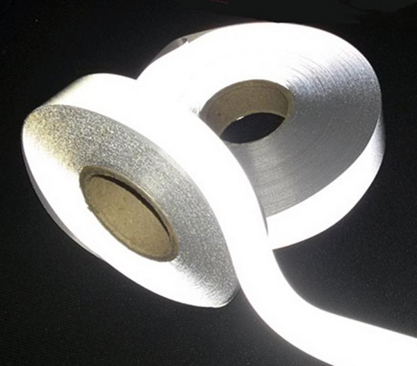 2cm-135cm Bright Silver Traffic Signal Warning Reflective Safety TC Fabric Garment Accessories Reflective Cloth