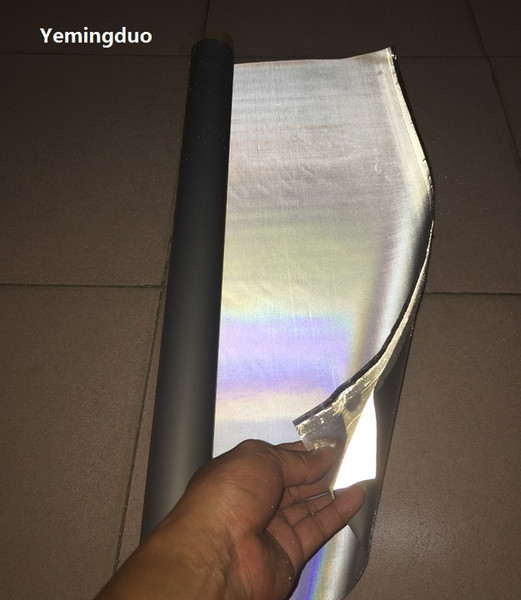 2-140cm High light reflective transfer film PES heating pastie hot iron on clothing warning safety reflective tape Garment accessories