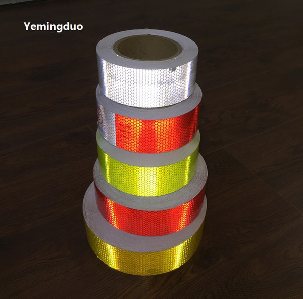 5CM*50M PVC Self-adhesive Reflective Warning Safety Tape
