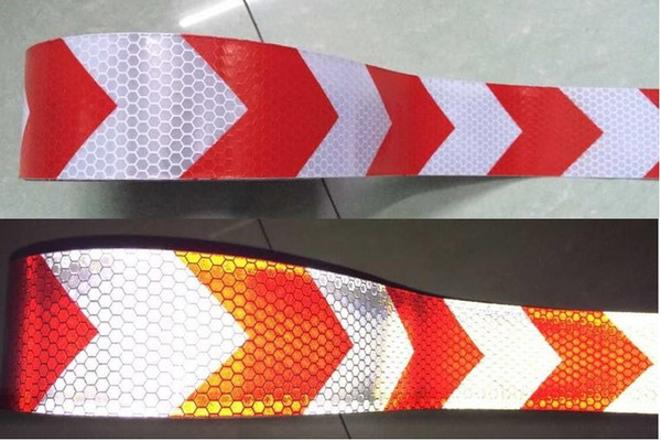 5cm*25M reflective tape arrow guide sign Reflective adhesive tape,Reflective tape sticker for Truck,Car,Motorcycle