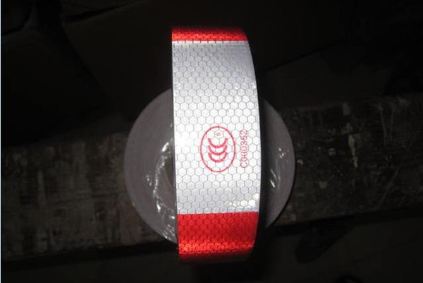 Adhesive Warning Tapes Red and white reflective sticker high light reflective strip for Car Truck Van Car Motorcycle Traffic Signal