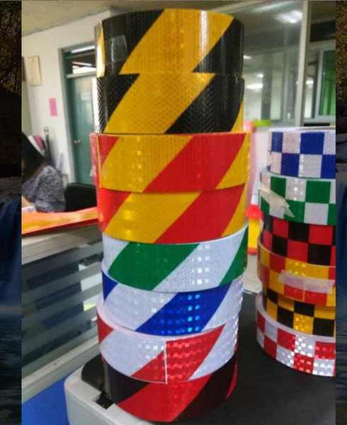 Customized printing Double color t twill ruck car motorcycle van traffic signal reflective sticker reflective warning tape