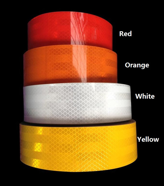 5cm*20m High visibility truck car motorcycle van traffic signal reflective sticker tape white and red reflective warning tape