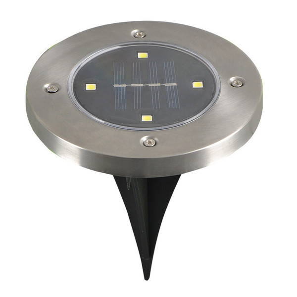 Outdoor Disk Lights Solar Disk Lights Solar Powered 4 LED Waterproof Outdoor Portable Lanterns e Lanterns Hiking camping Garden Stair Lights