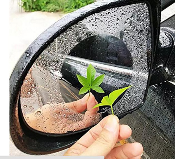 2PCS/lot Car Rearview Mirror Protective Anti Fog Film Window Clear Waterproof membrane Rainproof Rear View Mirror Protective Soft Film Memb
