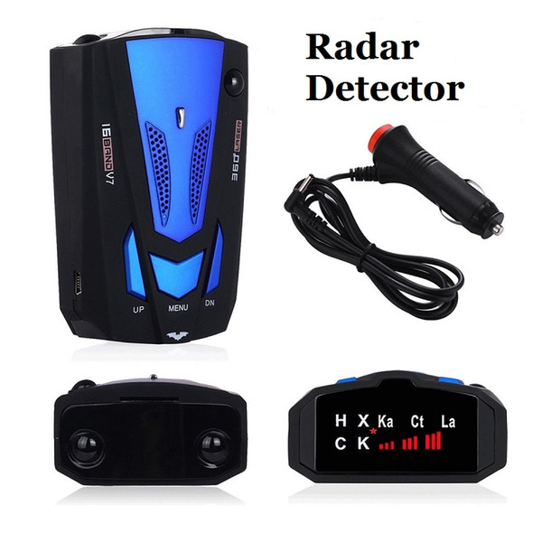 360 Degree Car 16 Band V7 GPS Speed Police Safe Radar Detector Voice Alert Laser Safety Drive Device