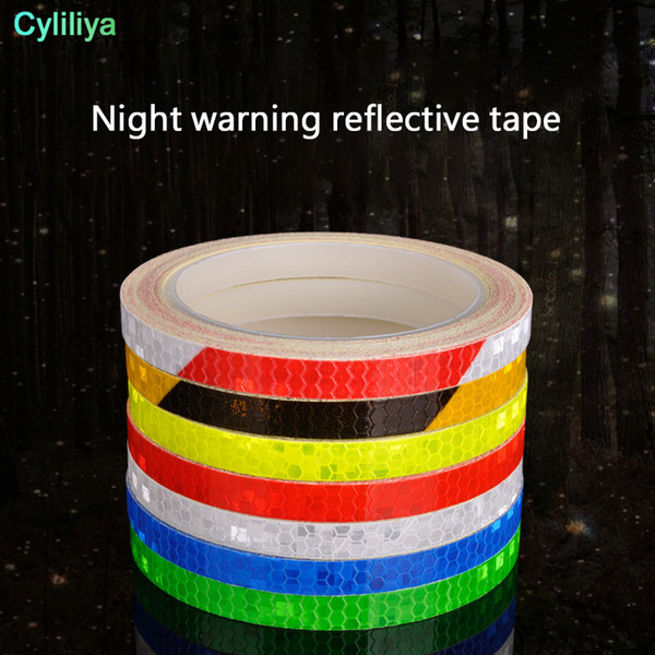 Security Supplies Reflective Stickers Bicycle Motorcycle Wheel Body Sticker Reflector Lights Mountain Bike Parts Camping Equipment 2 5qt ff