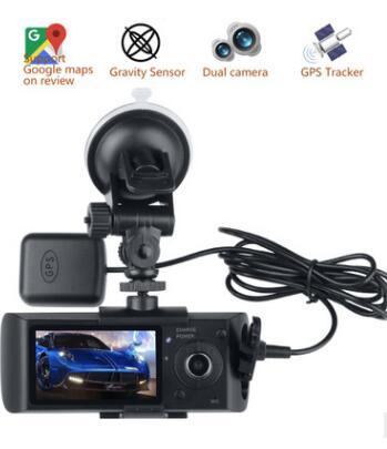 2018-Dual Camera Car DVR R300 with GPS and 3D G-Sensor 2.7