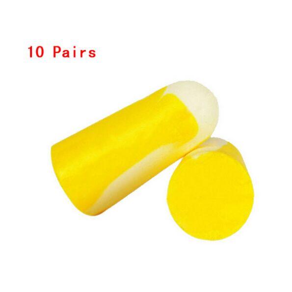 20pc/10pairs Soft Light Foam Ear Plugs Defenders Ear Protectors Earplugs Anti-noise Hearing Protection Earplugs for Traveling Sleeping Rest