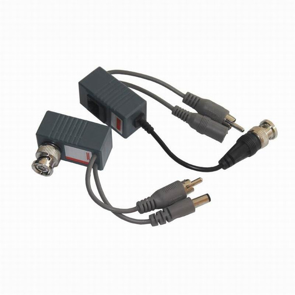 CCTV BNC Video Balun UTP Video Balun Power Passive Balun Rj45,POE Video Audio Power 3in1 Transceivers Spare Parts Free Shipping