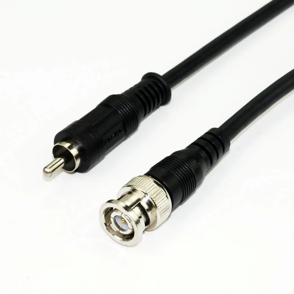 BNC to AV cable bnc to rca male adapter video recorder tv line q9 monitoring CCTV cable 1 meter