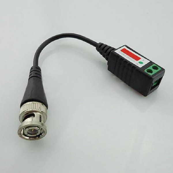 Free Shipping Wholesale 100 pair/ lot 200pcs passive UTP balun cat5 rj45 Male BNC connector cctv video balun