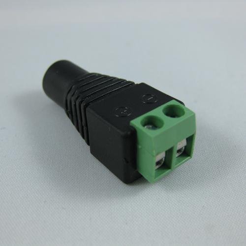 5.5/2.1mm Female Jack CCTV UTP Power Plug Adapter Cable DC/AC 2, Camera Video Balun Connector