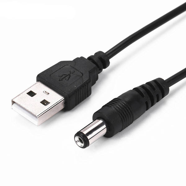 1m USB To DC Power Cable DC 5V 5.5*2.1mm Adapter Jack Power Charger Cable Adapter Connector Tablet Speaker