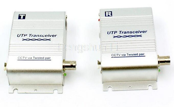 High quality 1 Channel Twisted Pair Active Balun Video transmitter utp transceiver