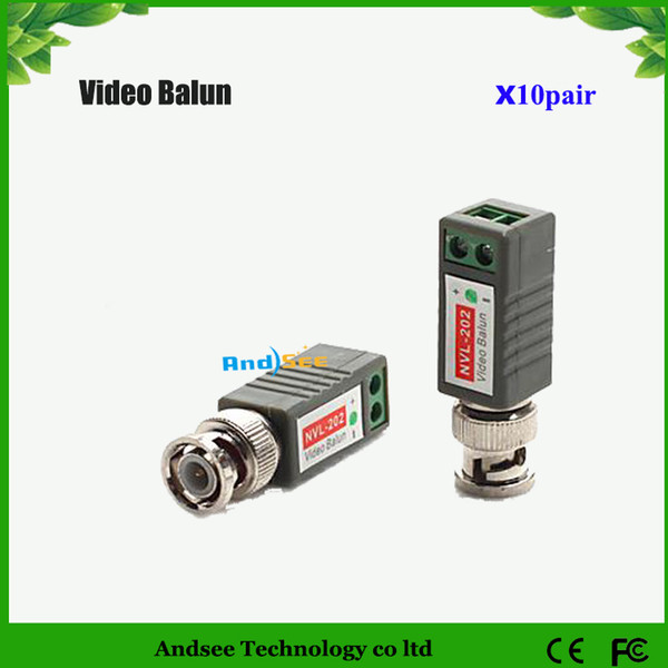 New Video Balun for CCTV Passive UTP With PCB Design Interference Rejection and Surge Protection KA2C20 Free Shipping