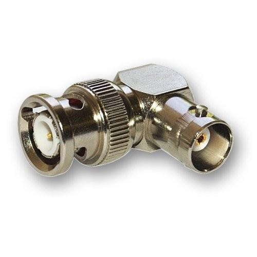 CCTV copper BNC Male Plug to BNC Female Jack Right Angle 90 Degree Adapter Coaxial connectors