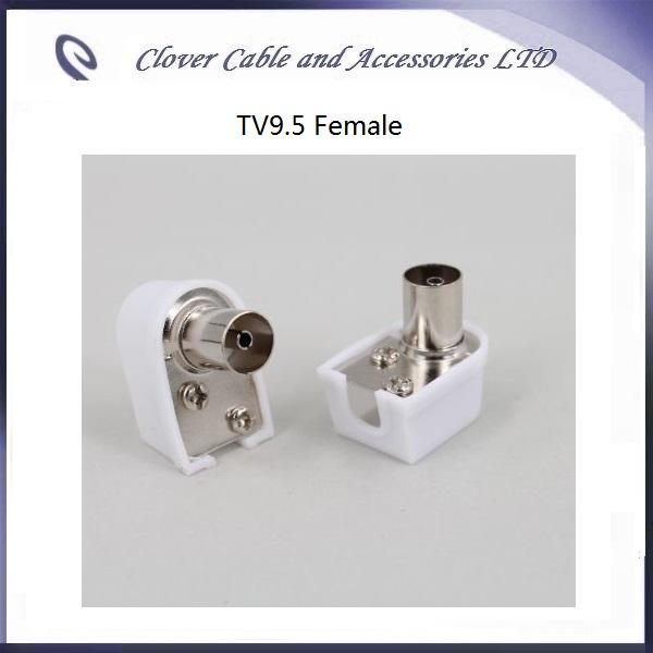 Hot Sale and Good Quality 10PCS/Lot CATV Standard TV9.5 Angle Female Connector