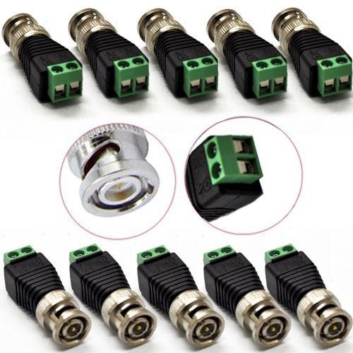 CAT5 To Coax Coaxial Camera CCTV BNC TV Video Balun Cable Connector Adapter for CCTV / LED LED UTP Balun Connectors bnc 2.1mm X 5.5mm 1000