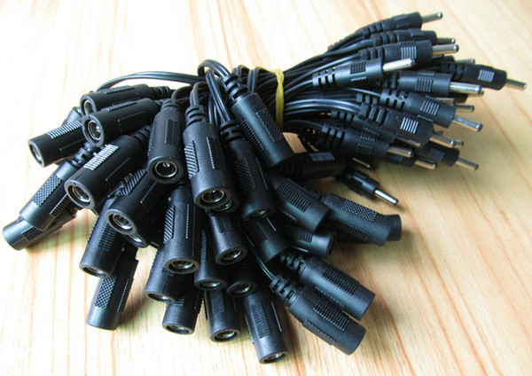 20 pcs & Article Straight DC 5.5*2.1mm Female to 3.5x1.35mm Male Monitoring Power supply Extension Cable Adapter cord Connector line 12cm