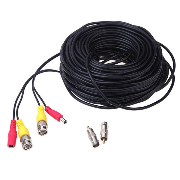 DHL free shipping 98ft(30m) BNC Video Power Siamese Cable for Surveillance CCTV Camera Accessories DVR Kit S256