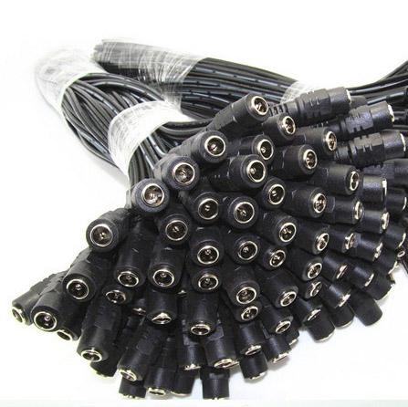 DC Power Lead Female pigtail for CCTV camera power 500pcs DHL Free shipping