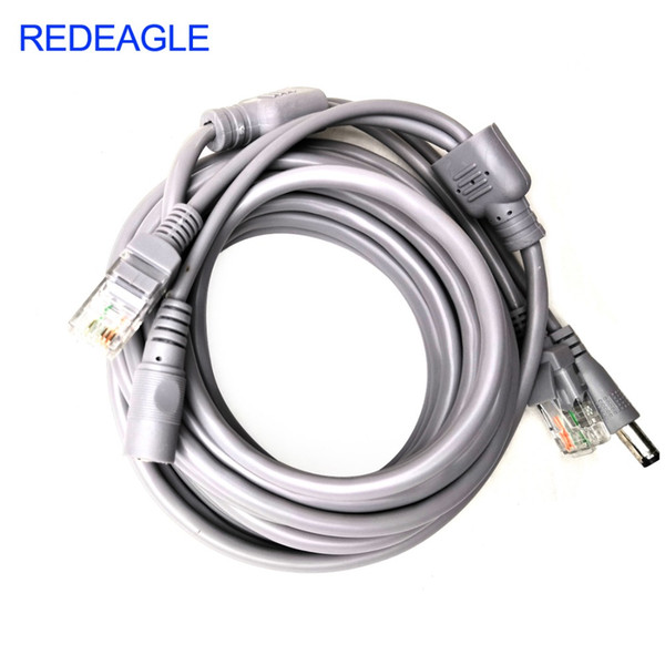 REDEAGLE 5M/10M/20M/30M CCTV Extension Ethernet Cable RJ45 + DC 12V Power CCTV Network Lan Cable For IP Camera NVR CCTV System