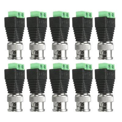 10Pcs Coaxial CAT5 6 To BNC Camera CCTV TV Video Balun Cable