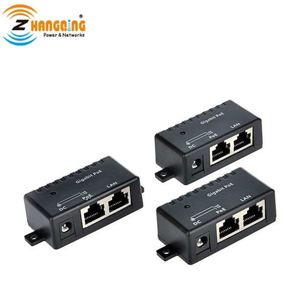 Single Port Gigabit Passive PoE Injector, PoE Patch Panel for CCTV Camera, Access Point, Networking Devices