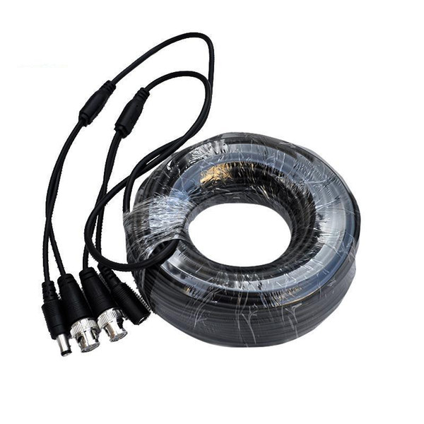 DHL free 18m Video Power Siamese Cable for Surveillance security Camera Accessories CCTV DVR Kit system