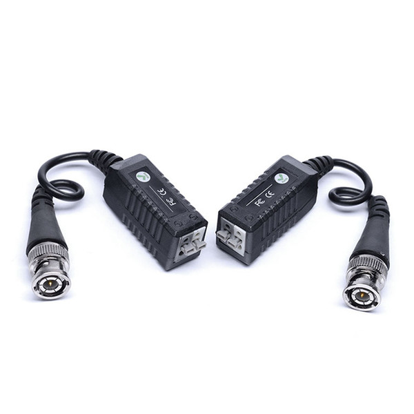 New 2pcs High Definition AHD HDCVI HDTVI BNC To UTP Cat5/5e/6 Video Balun Passive Transceivers Adapter Transmitter 300m